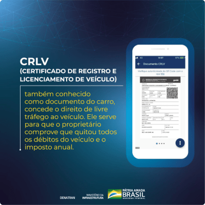 CRLV - Certificado de Registro e Licencimaneot de Veículo