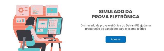 Imagem com informativo sobre o simulado da prova eletrônica. clique aqui para ir a página do simulado da prova eletrônica