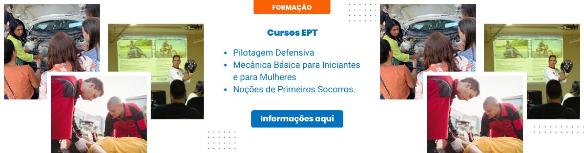 Arte que informa da abertura dos Cursos de Pilotagem e Mecânica Básica para Mulheres