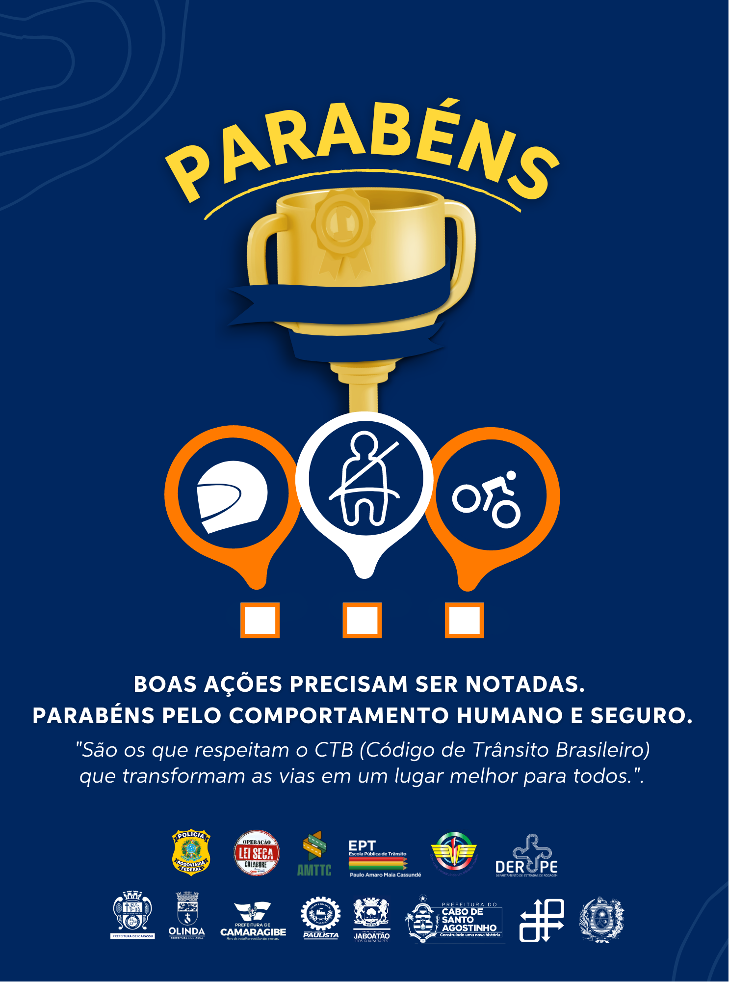 Parabéns, boas ações precisam ser notadas.