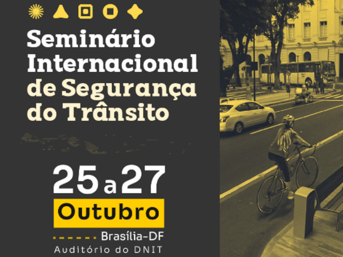 Banner do Seminário Internacional de Segurança do Trânsito