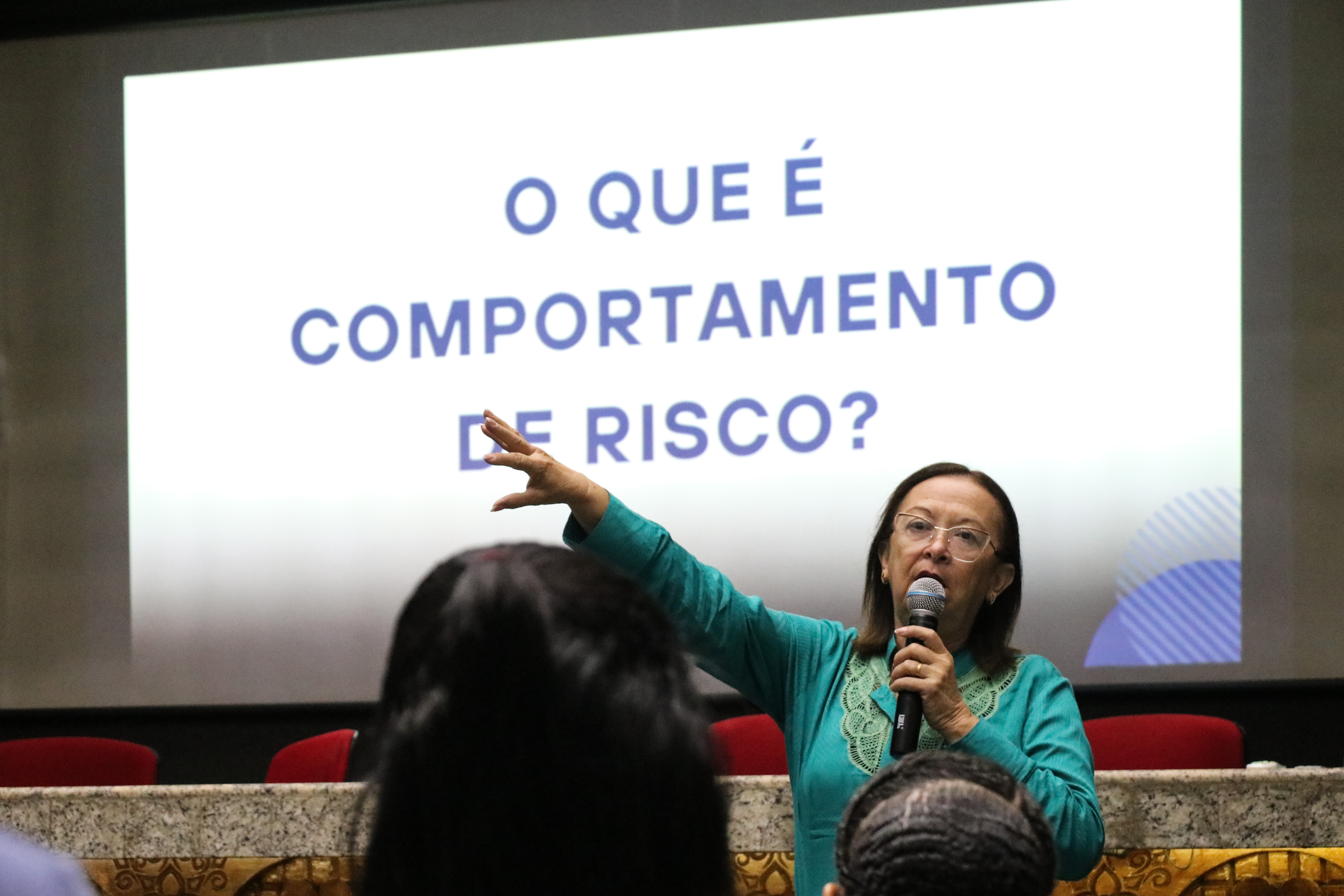 Foto de palestra para professores