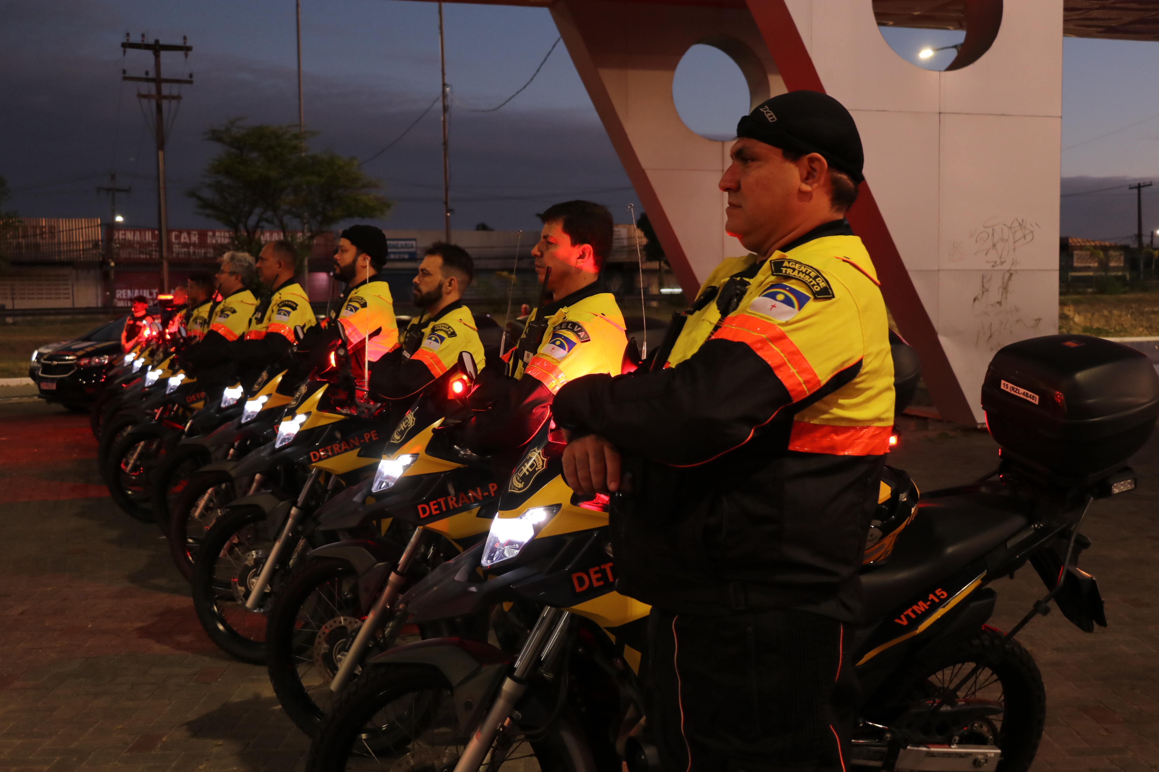 Foto do Grupamento de Motociclistas 