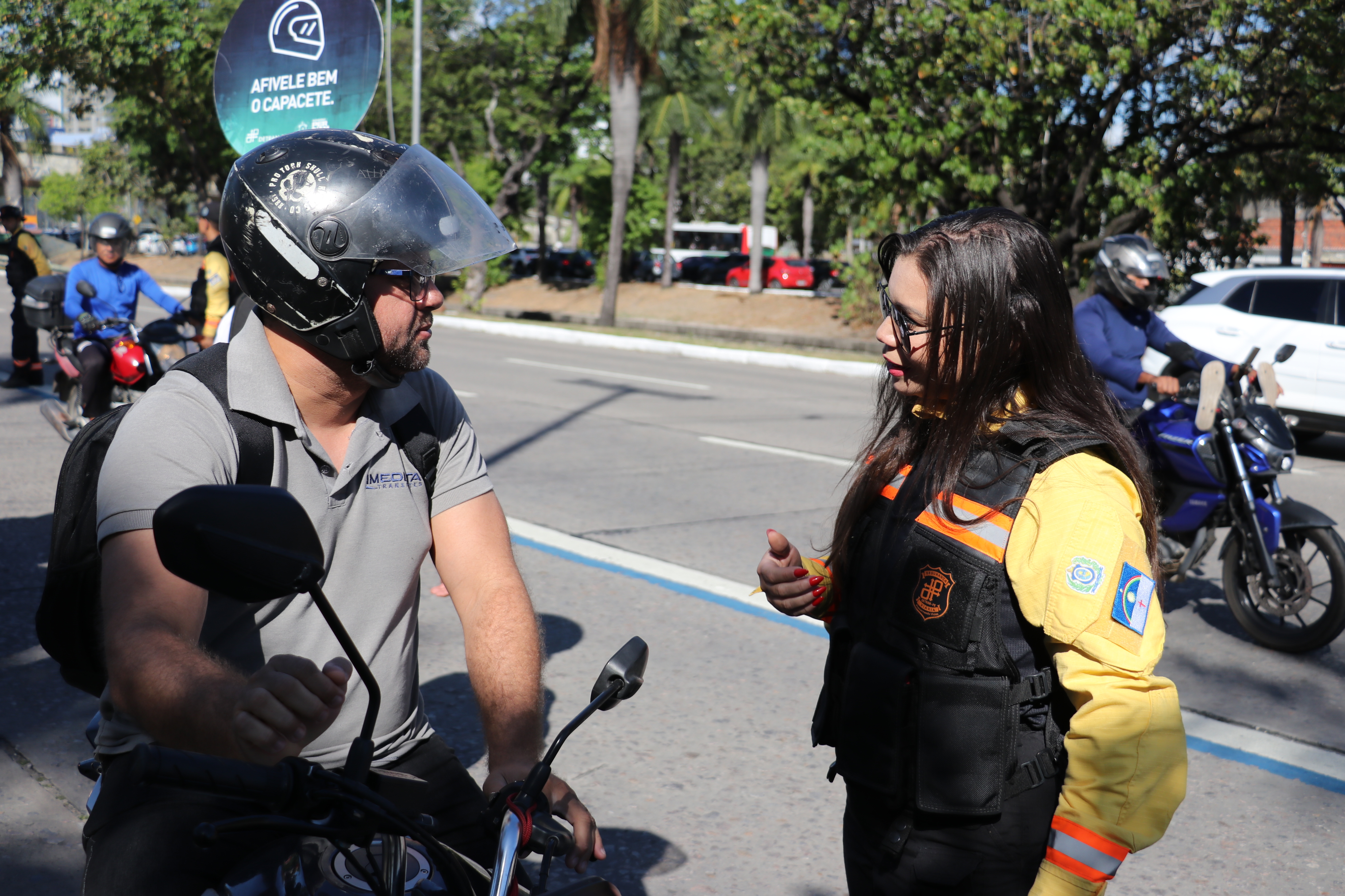 Ação do Detran-PE com motociclistas