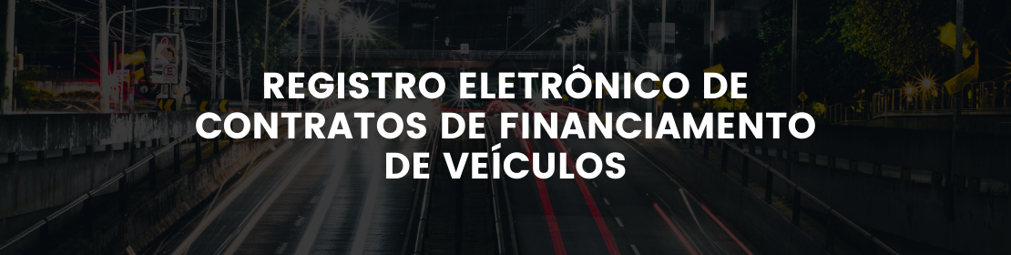 Registro eletrônico de contratos de financiamento de veículos, apresentando uma interface digital para gerenciar contratos financeiros de forma eficiente.